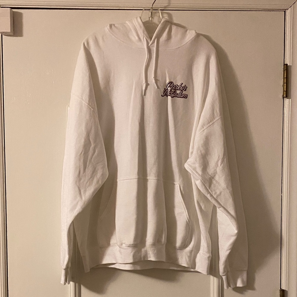 Parker McCollum Gildan White Hoodie pullover sweatshirt. NWOT.